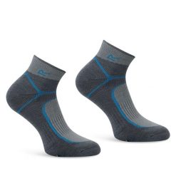 Skarpety damskie Merino Trail. Niebieskie skarpety Regatta, bez wzorów, z wełny. Za 99.99 zł.