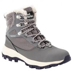 Buty trekkingowe damskie Jack Wolfskin Everquest High Texapore. Szare trekkingi Jack Wolfskin, z gumy, za kostkę, trekkingowe. Za 865.00 zł.