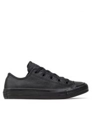 Converse Trampki Chuck Taylor All Star Mono Leather 135253C Czarny. Czarne trampki Converse, bez wzorów, ze skóry, bez zapięcia. Za 298.99 zł.
