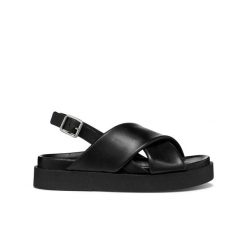 Sandały damskie Geox Adelash. Czarne sandały Converse, bez wzorów, z materiału, bez obcasa, na platformie, bez zapięcia. Za 324.00 zł.
