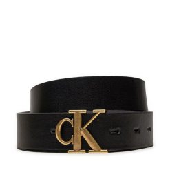 Pasek Damski Calvin Klein Jeans. Czarne paski Calvin Klein Jeans, bez wzorów, z jeansu. Za 199.99 zł.