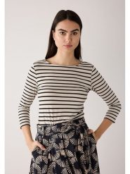 More & More Koszulka w kolorze beżowo-czarnym rozmiar: 36. Brązowe bluzki More & More, bez wzorów, bez kołnierzyka, bez ramiączek. Za 130.99 zł.