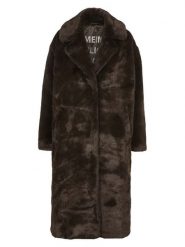 Herrlicher Płaszcz pluszowy w kolorze ciemnobrązowym rozmiar: XL. Brązowe płaszcze Herrlicher, xl, bez wzorów, bez kaptura. Za 382.99 zł.