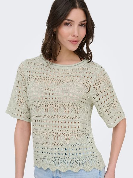 JDY Sweter "Sun Lay" w kolorze khaki rozmiar: S. Brązowe swetry JDY, s, bez wzorów, bez ramiączek. Za 59.95 zł.