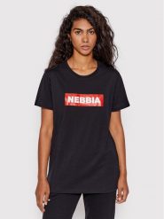 NEBBIA T-Shirt 592 Czarny Regular Fit. Czarne t-shirty Nebbia, xs, bez wzorów, z bawełny, bez kołnierzyka, bez ramiączek. Za 119.99 zł.