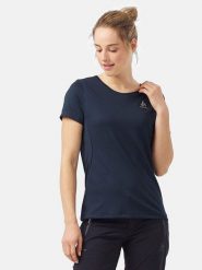Odlo Koszulka sportowa "F-Dry" w kolorze granatowym rozmiar: M. Niebieskie koszulki sportowe Odlo, bez wzorów, z materiału, bez ramiączek, outdoorowe. Za 140.20 zł.