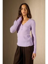 Perfect Cashmere Kaszmirowy sweter "Selene" w kolorze lawendowym rozmiar: L. Różowe swetry Perfect Cashmere, l, bez wzorów, z kaszmiru, bez ramiączek. Za 286.16 zł.