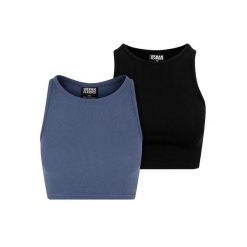 Top W Prążki Dla Kobiet (zestaw 2 Sztuk). Brązowe topy Urban Classics, xl, bez wzorów, bez kołnierzyka, bez ramiączek. Za 72.99 zł.