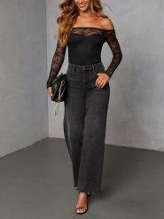 LA Angels Koszulka w kolorze czarnym rozmiar: S. Czarne bluzki LA Angels, s, bez wzorów, z koronki, bez kołnierzyka, bez ramiączek. Za 130.99 zł.