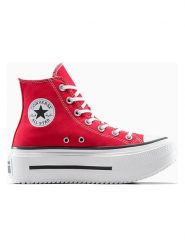 Converse Sneakersy "Chuck Taylor All Star Double Stack" w kolorze czerwonym rozmiar: 39. Czerwone trampki Converse, bez wzorów, za kostkę, bez zapięcia. Za 249.95 zł.