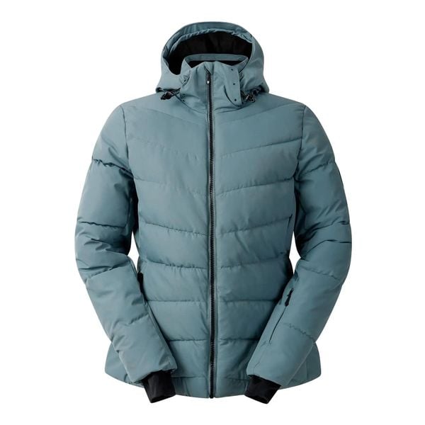 Damska kurtka z kapturem Dare 2B Glacier. Szare kurtki narciarskie Dare 2b, bez wzorów, z puchu, z kapturem, narciarskie. Za 239.99 zł.