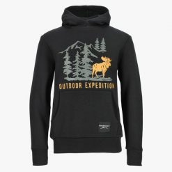 Bluza z kapturem Junior Swedemount Forest Hood Junior. Niebieskie bluzy SWEDEMOUNT, bez wzorów, z bawełny, z kapturem. Za 169.99 zł.