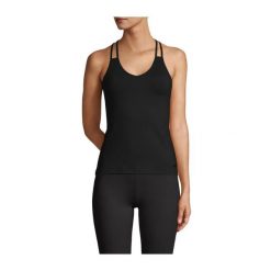 Koszulka Casal V-Neck Racerback Sportowa Damska Oddychająca do Jogi. Czarne koszulki sportowe Casall, bez wzorów, bez ramiączek, na jogę i pilates. Za 269.99 zł.