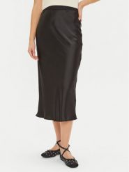 Gina Tricot Spódnica midi 23423 Czarny Regular Fit. Czarne spódnice Gina Tricot, m, bez wzorów, z syntetyku, midi. Za 119.99 zł.