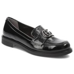 Czarne Półbuty Armodo Skórzane Eleganckie Buty. Czarne sukienki Armodo, do pracy, bez wzorów, z materiału, biznesowe, bez kołnierzyka, bez ramiączek. Za 279.00 zł.
