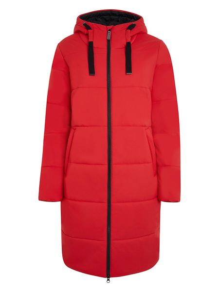Elkline Płaszcz zimowy "Comfort" w kolorze czerwonym rozmiar: 44. Czerwone płaszcze Elkline, na zimę, m, bez wzorów, z puchu, bez kaptura. Za 568.34 zł.