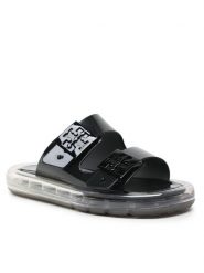 Tory Burch Klapki Buckle Bubble Jelly 149718 Czarny. Czarne klapki Tory Burch, bez wzorów, z tworzywa sztucznego, bez obcasa. Za 999.99 zł.