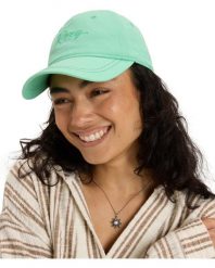 Czapka baseballowa dla Kobiety DEAR BELIEVER COLOR Zielony. Zielone czapki Roxy, bez wzorów, z bawełny. Za 109.99 zł.