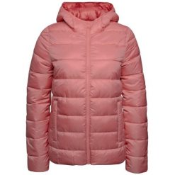 Kurtka turystyczna damska Down Jacket. Czerwone kurtki sportowe Champion, s, bez wzorów, z poliesteru, z kapturem, trekkingowe. Za 281.40 zł.