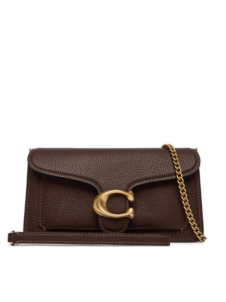 Coach Torebka Tabby Chain CBF14 Brązowy. Brązowe listonoszki Coach, bez wzorów, ze skóry, bez dodatków. Za 1,599.00 zł.