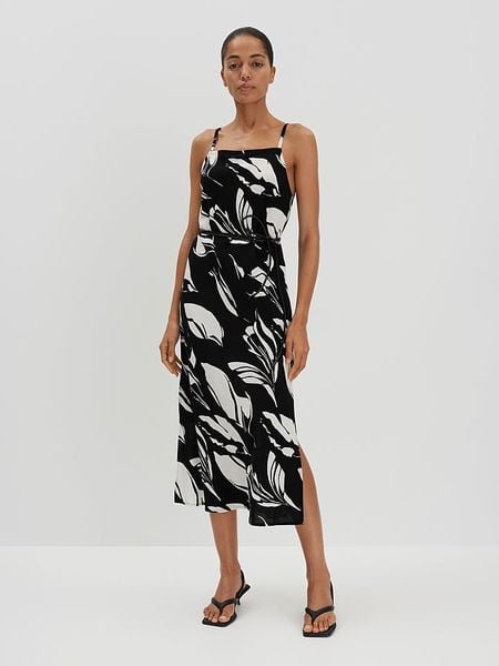 Someday Sukienka w kolorze czarno-białym rozmiar: 40. Białe sukienki someday., bez wzorów, bez kołnierzyka, bez ramiączek, midi. Za 209.82 zł.