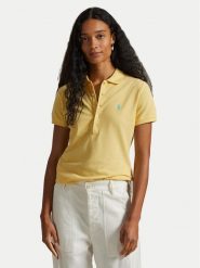 Polo Ralph Lauren Polo 211870245030 Żółty Slim Fit. Żółte koszulki polo Polo Ralph Lauren, xs, bez wzorów, z bawełny, bez kołnierzyka, bez ramiączek. Za 599.99 zł.