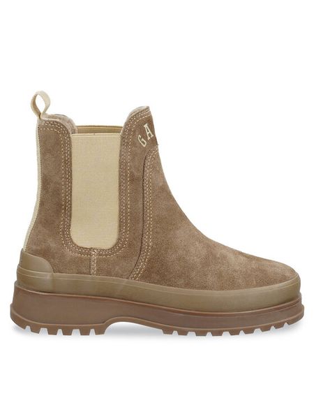 Gant Sztyblety 31553084 Brązowy. Brązowe botki GANT, bez wzorów, ze skóry, bez obcasa, na płaskiej podeszwie, bez zapięcia. Za 389.99 zł.