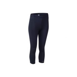 Legginsy 3/4 Do Gry W Koszykówkę Damskie Czarne. Czarne legginsy TARMAK, s, bez wzorów, z elastanu. W wyprzedaży za 34.99 zł.
