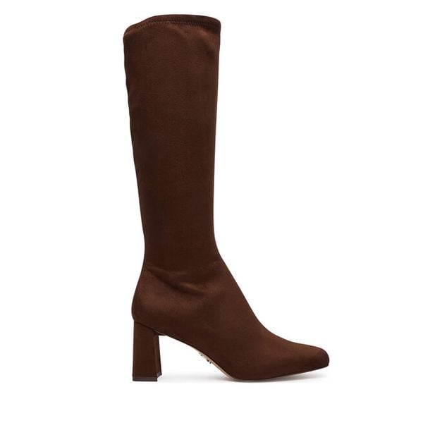 Kozaki Steve Madden. Brązowe kozaki Steve Madden, bez obcasa, na płaskiej podeszwie, bez zapięcia. Za 599.99 zł.