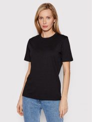 JJXX T-Shirt Anna 12200182 Czarny Regular Fit. Czarne t-shirty JJXX, s, bez wzorów, z bawełny, bez kołnierzyka, bez ramiączek. Za 39.99 zł.