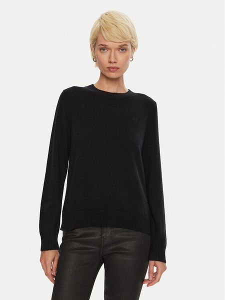 Tommy Hilfiger Sweter WW0WW43202 Czarny Regular Fit. Czarne swetry TOMMY HILFIGER, l, bez wzorów, z kaszmiru, bez ramiączek. Za 679.99 zł.