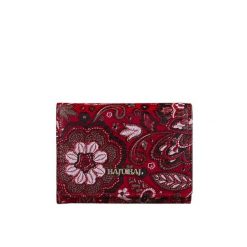 Mały czerwony portfel damski BajuBaj z kolorowej skóry naturalnej – styl i funkcjonalność PD2001Cs167 RFID. Czerwone portfele bez wzorów, ze skóry. Za 156.00 zł.