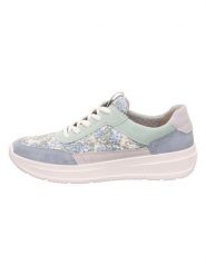 Legero Skórzane sneakersy "Sprinter" w kolorze niebieskim ze wzorem rozmiar: 38,5. Niebieskie trampki Legero, bez wzorów, z materiału, bez zapięcia. Za 246.53 zł.