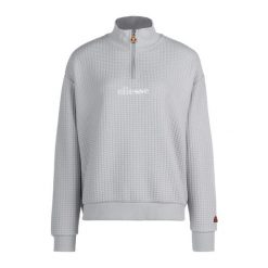Bluza polarowa damska Ellesse Polar Catic 1/2 Zip Track. Szare bluzy Ellesse, m, bez wzorów, z polaru, bez kaptura. Za 159.99 zł.