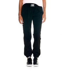 Damskie sztruksowe spodnie dresowe Leone Leisure. Czarne spodnie dresowe LEONE 1947 APPAREL, l, bez wzorów, z dresówki, na fitness i siłownię. W wyprzedaży za 167.70 zł.