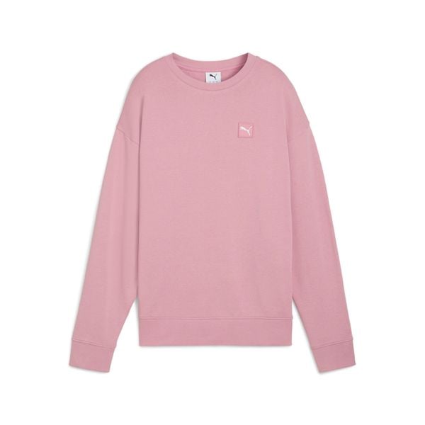 Bluza damska Puma Essentials Elevated Comfort Crew. Czerwone bluzy Puma, xl, bez wzorów, z bawełny, bez kaptura. Za 215.50 zł.