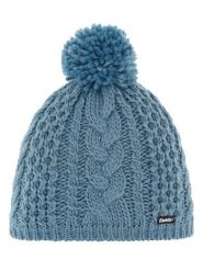 Eisbär Czapka "Afra Pompon" w kolorze błękitnym rozmiar: onesize. Niebieskie czapki Eisbar, z aplikacjami, z wełny. Za 95.95 zł.