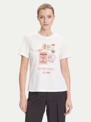 Weekend Max Mara T-Shirt Ara 2525976041 Biały Regular Fit. Białe t-shirty Weekend Max Mara, l, bez wzorów, z bawełny, bez kołnierzyka, bez ramiączek. Za 519.99 zł.