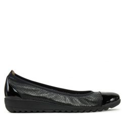 Baleriny Caprice. Czarne baleriny Caprice, bez wzorów, bez obcasa. Za 209.99 zł.