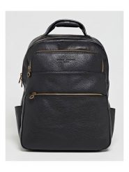 Maison héritage PARIS Skórzany plecak "Gio" w kolorze czarnym - 30 x 38 x 15 cm rozmiar: onesize. Czarne plecaki Maison héritage PARIS, bez wzorów, z materiału. Za 434.99 zł.