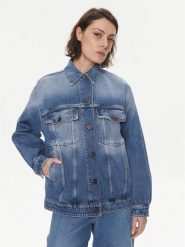 Weekend Max Mara Kurtka jeansowa Pio 2415041071 Niebieski Regular Fit. Niebieskie kurtki Weekend Max Mara, bez wzorów, z bawełny, bez kaptura. Za 849.99 zł.