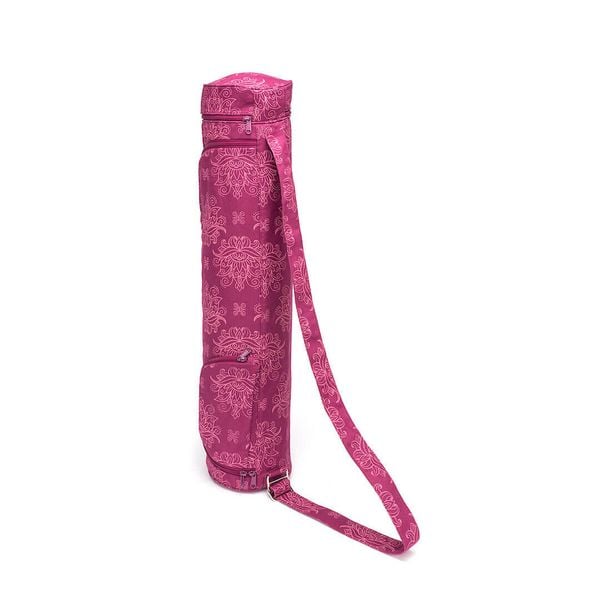 Bawełniana torba na matę do jogi Bodhi Asana Bag 70 - różowy. Czerwone torby na ramię BODHI, bez wzorów, z bawełny, sportowe, bez dodatków. Za 99.99 zł.