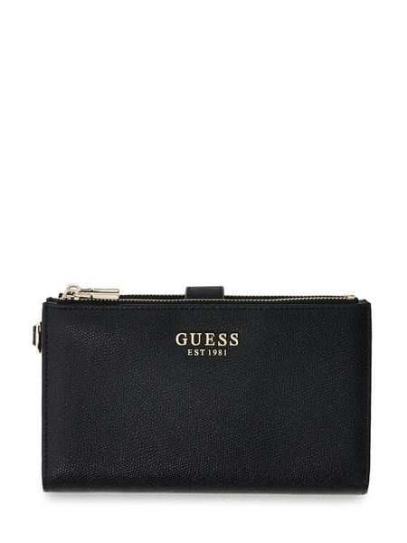 Guess Portfel 183405 Czarny. Czarne portfele Guess, z aplikacjami. Za 294.99 zł.