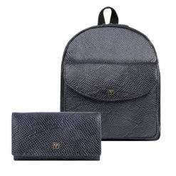 Portfel damski skórzany T-09-BL plecaczek damski miejski czarny T-18-PBL zestaw prezentowy Paolo Peruzzi ZUP-108-BL. Czarne portfele PAOLO PERUZZI, bez wzorów, ze skóry. Za 339.00 zł.