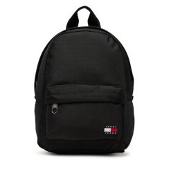 Plecak Tommy Jeans. Czarne plecaki Tommy Jeans, bez wzorów, z jeansu. Za 299.99 zł.