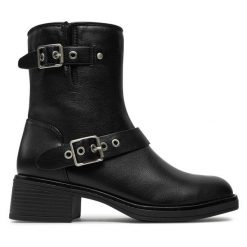 Botki Call It Spring. Czarne botki Call it Spring, bez wzorów, bez obcasa, na płaskiej podeszwie, bez zapięcia. Za 349.99 zł.