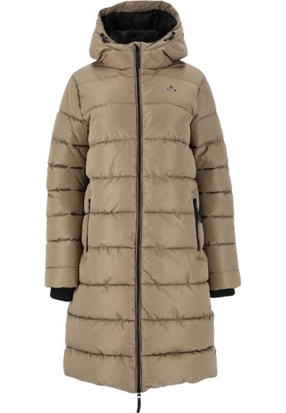 Płaszcz zimowy damski Whistler Amaret. Brązowe parki Whistler, na zimę, uniwersalny, bez wzorów, z materiału, bez kaptura. Za 269.99 zł.