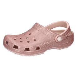 Buty do chodzenia damskie Crocs Classic Glitter Clog. Czerwone trekkingi Crocs, z materiału, trekkingowe. Za 241.00 zł.