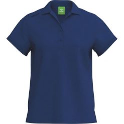 Damska koszulka polo Erima TS. Niebieskie koszulki polo Erima, m, bez wzorów, z bawełny, bez kołnierzyka, bez ramiączek. Za 144.00 zł.