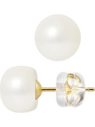 Pearl Addict Kolczyki-wkrętki z perłami w kolorze białym rozmiar: onesize. Białe kolczyki Pearl Addict, z perłą, złote. Za 217.02 zł.